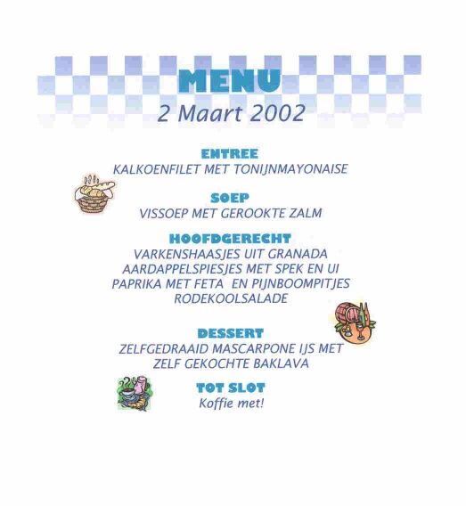 menu 2 maart 2002